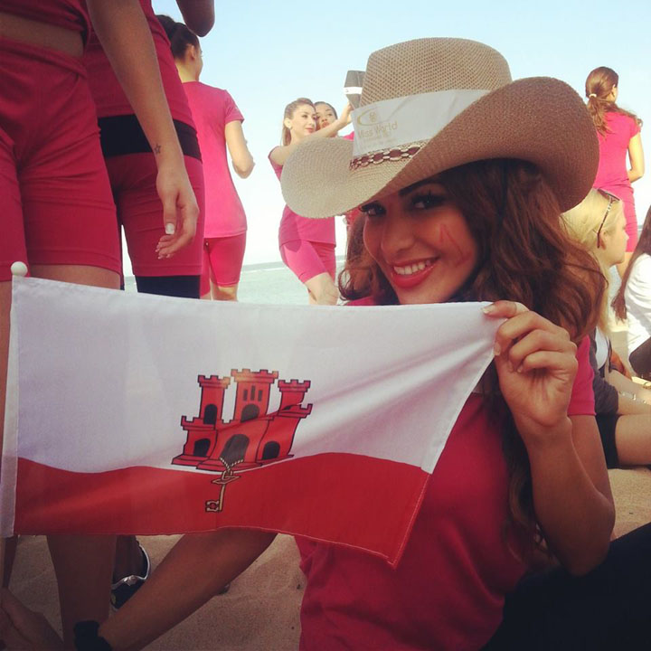 Miss Gibraltar at Miss World