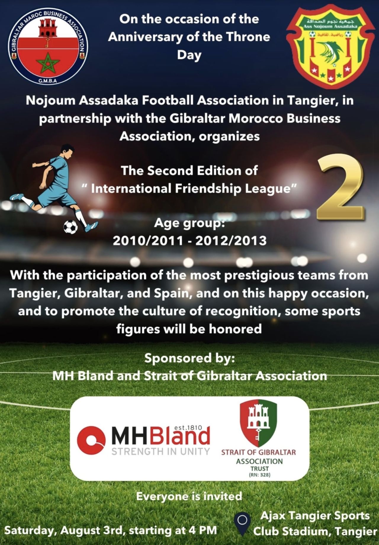 GMBA Organises International Friendship League To Promote Cultural Exchange Between Gibraltar And Morocco
