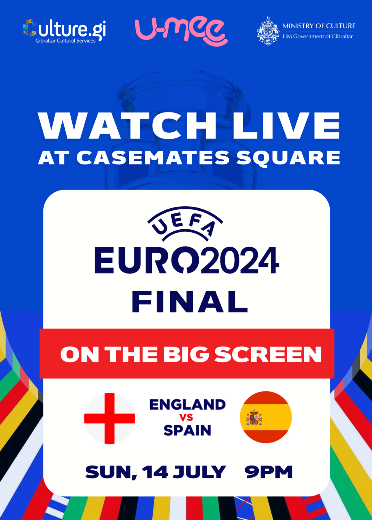 UEFA EURO 2024 Final – Screen At Casemates Square